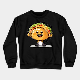 kawaii Taco cehees T-Shirt cute potatofood funny Crewneck Sweatshirt